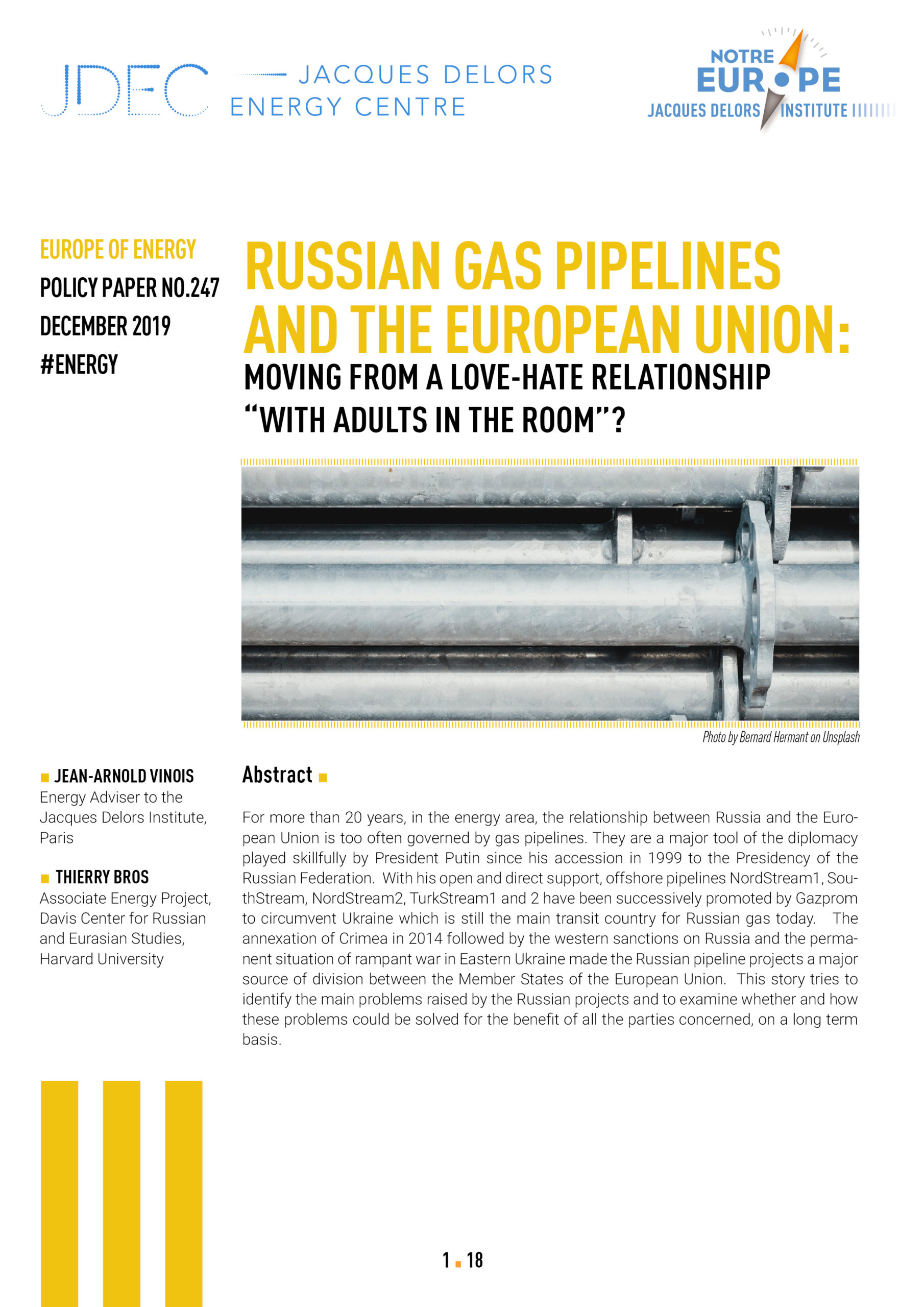 Russian Gas Pipelines And The Eu Moving From A Love Hate Relationship With Adults In The Room Institut Jacques Delors